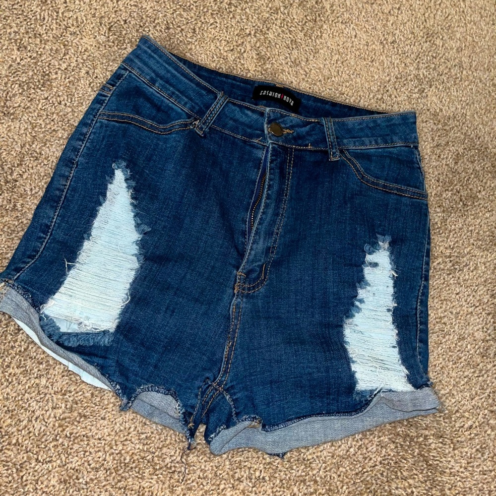 fashion nova denim shorts